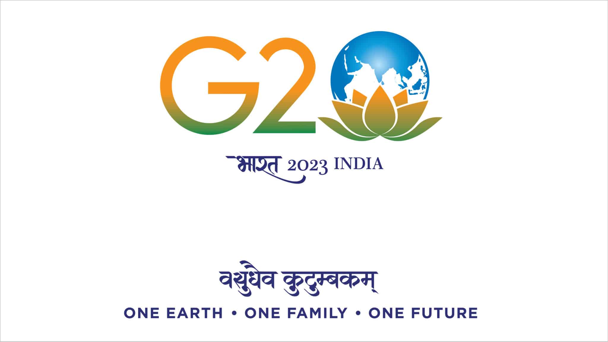 Le logo du G20 2023 qui se tient en Inde.