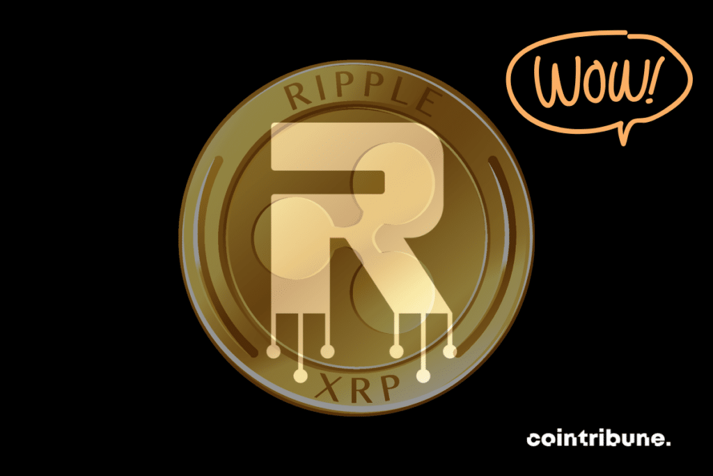 Logos de XRP et Root Network, avec mention "Wow"