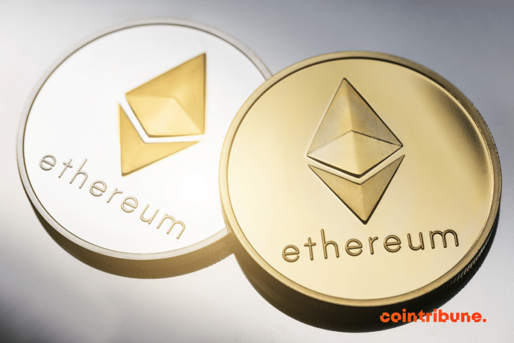 L'ether, la cryptomonnaie native d'Ethereum et très en vue sur le marché