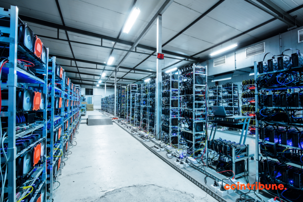 A cryptocurrency mining farm