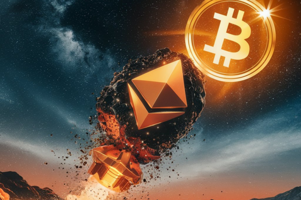 Les crypto Bitcoin et Ethereum sur la lune
