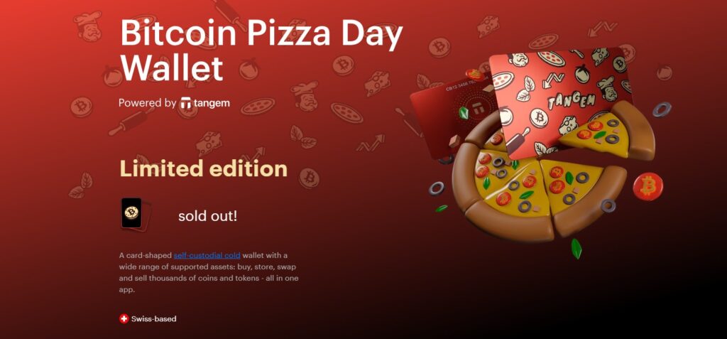 Bitcoin Pizza Day Tangem NFC card