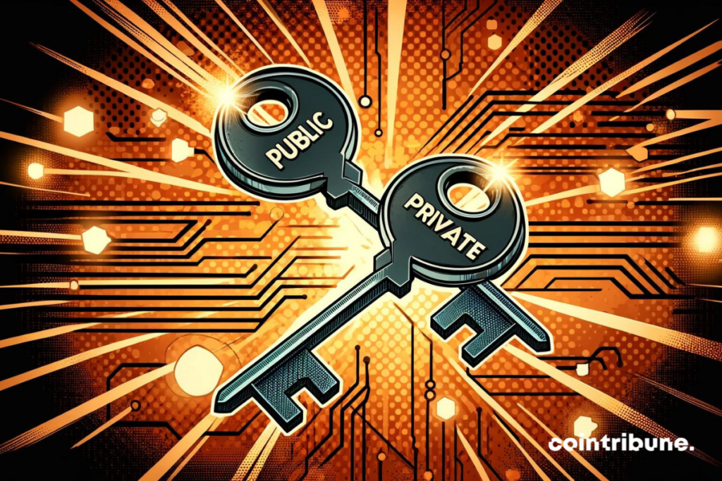 La clé publique et la clé privée forment un couple pour sécuriser les transactions