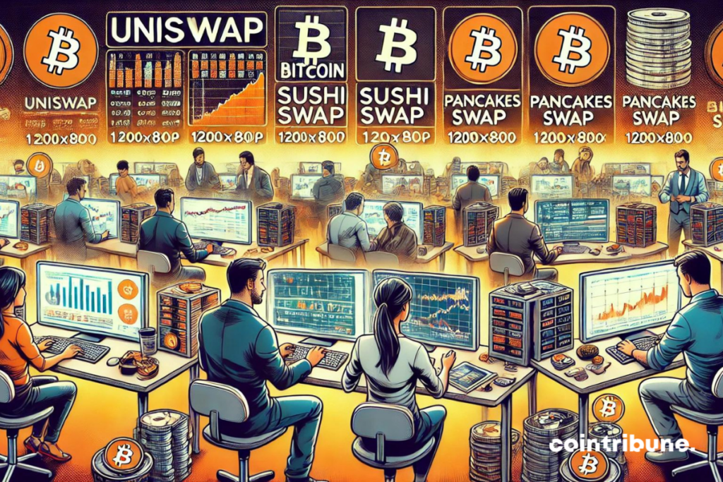 Uniswap, SushiSwap, PancakeSwap, des plateformes qui permettent d'acheter du bitcoin en toute sécurité et sans intermédiaire centralisé