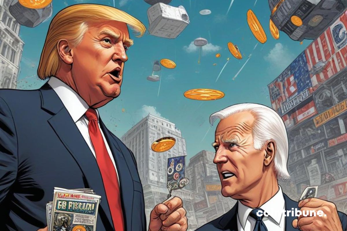 Crypto Donald Trump Joe Biden Débat
