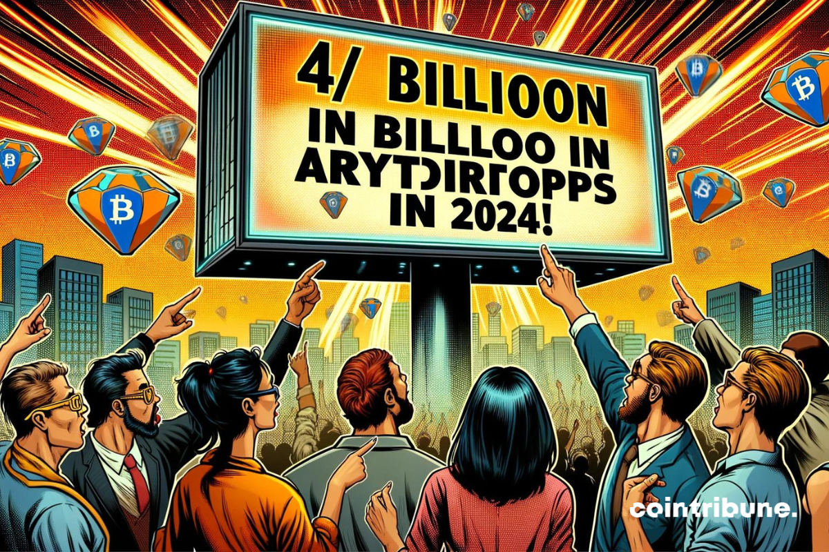 Airdrops crypto : Déjà 4 milliards de dollars offerts en 2024