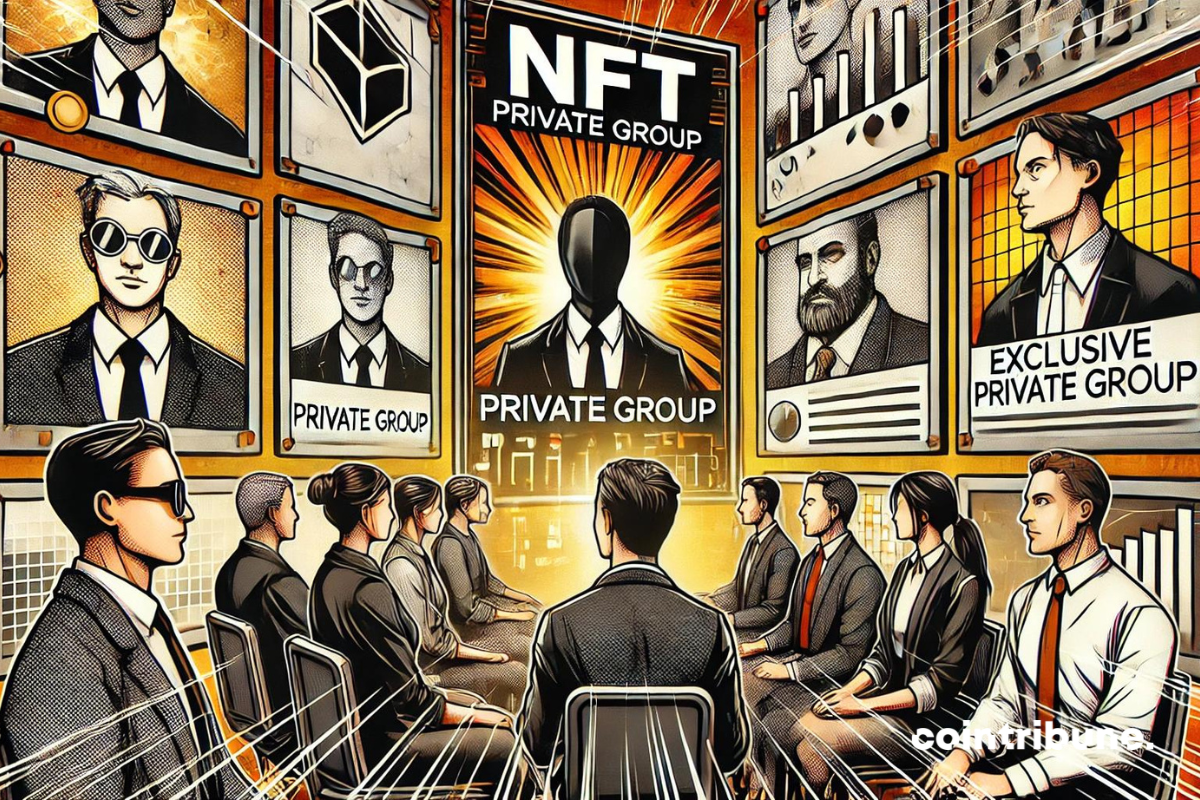 Des membres d'un groupe privé NFT