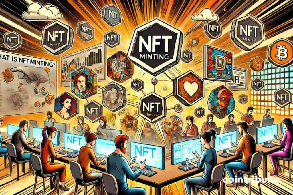 Le mint de NFT, une opération qui consiste à générer et inscrire ces actifs sur la blockchain