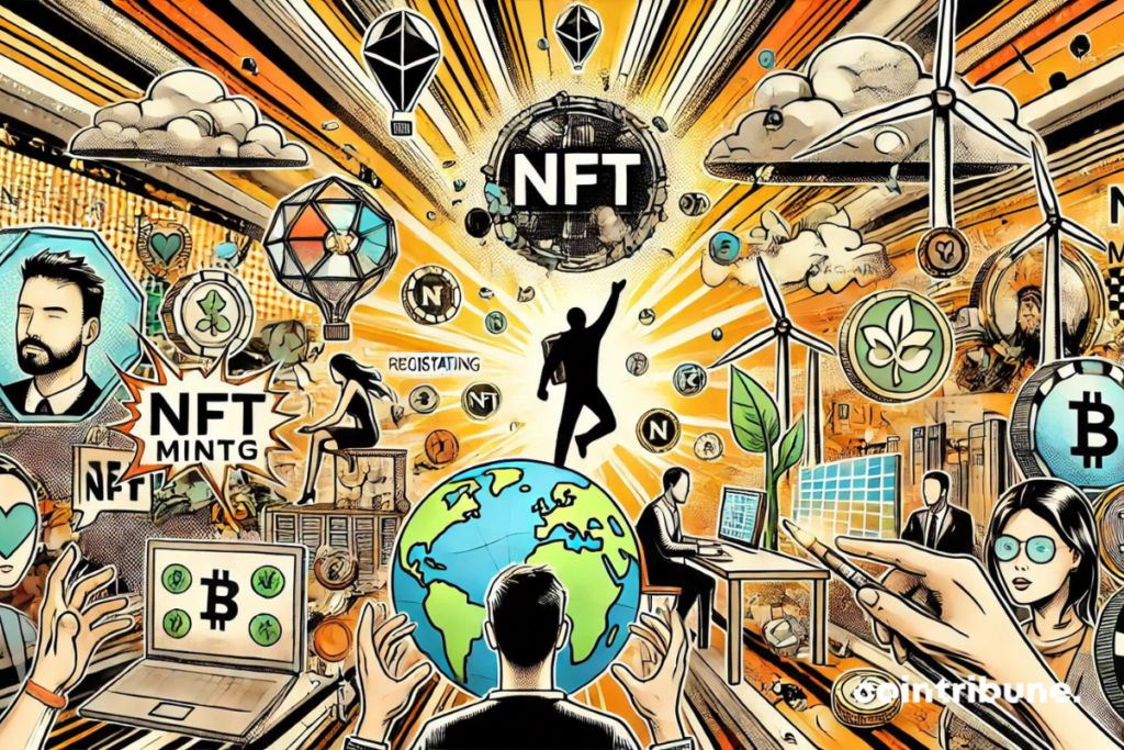 Impact environnemental du mint de NFT