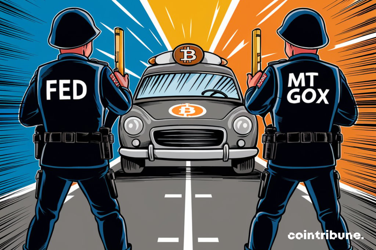 Rallye bitcoin, gendarmes à uniformes Mt. Gox et FED