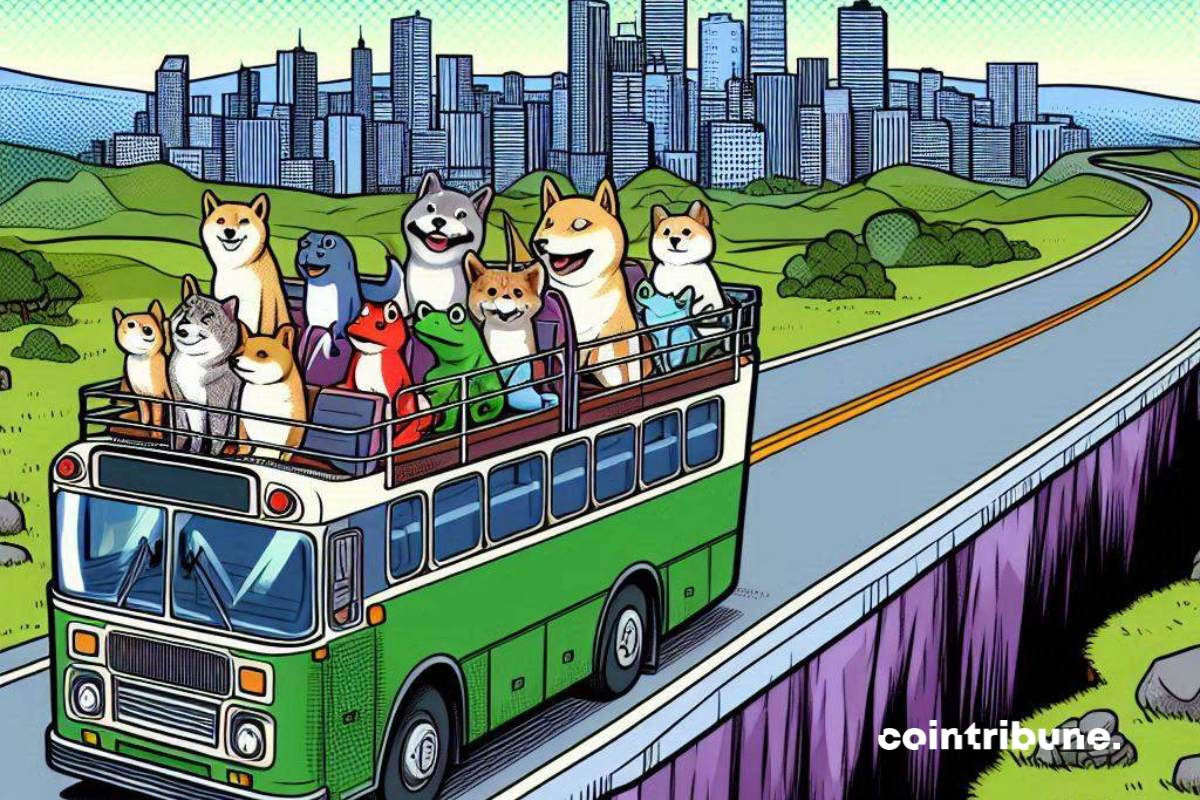Horde d'animaux de toutes sortes dans un bus