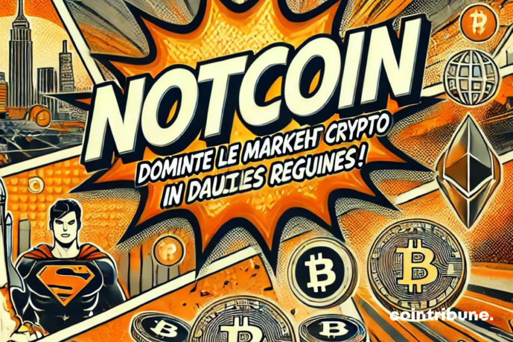 Notcoin écrit en lettre