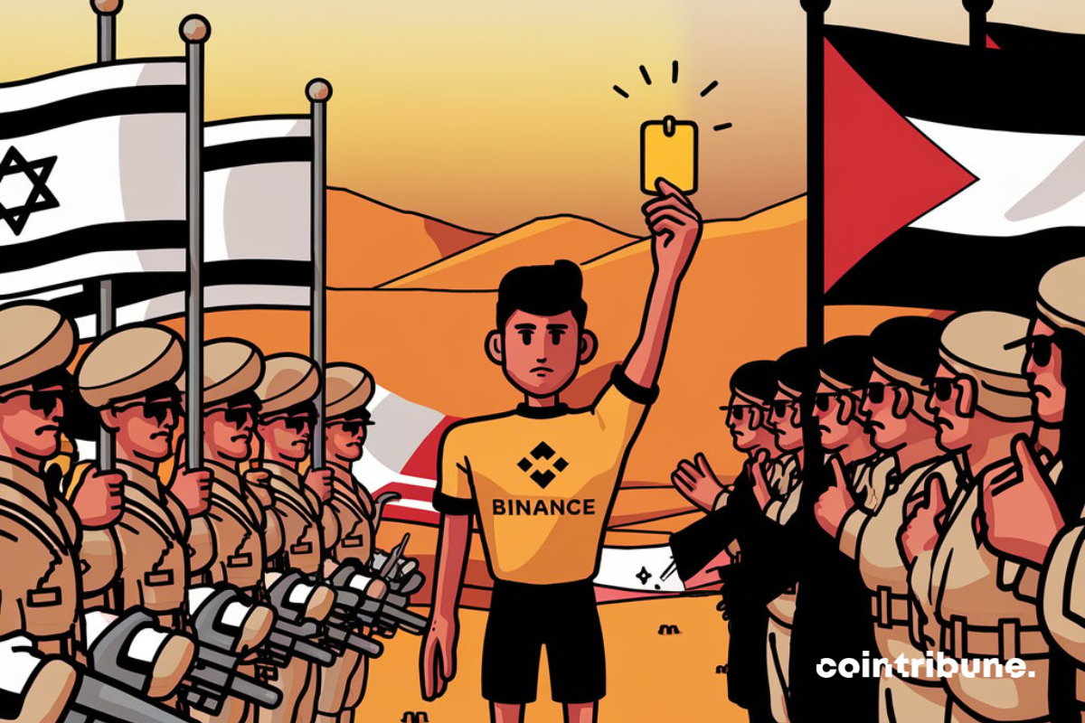 Binance entre guerre israelo-paléstinienne