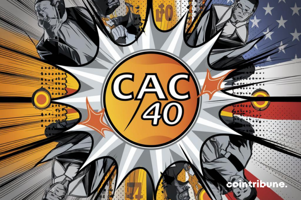 Caricature du CAC40 sous influence américaine