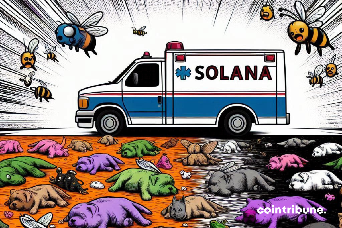 Crypto : L’hémorragie des memecoins sur Solana ne cesse de s’aggraver