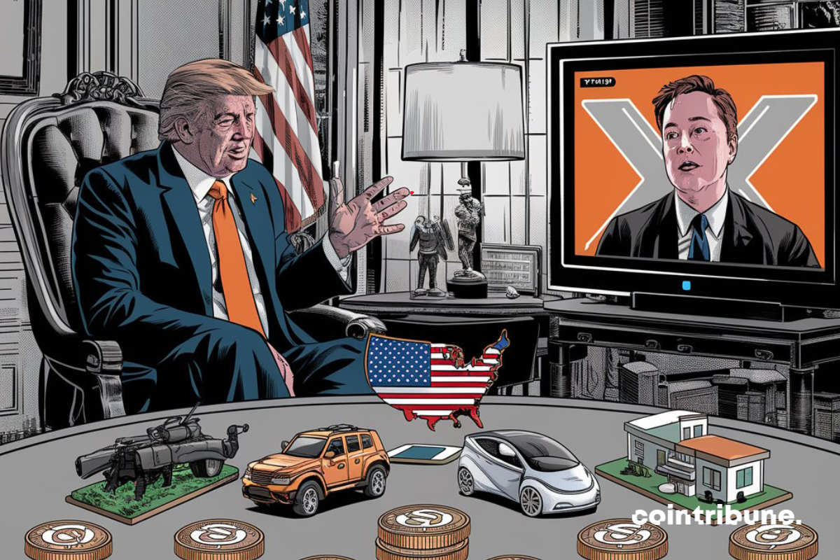 Trump et Musk évitent le sujet brûlant des cryptos au cours de leur entretien