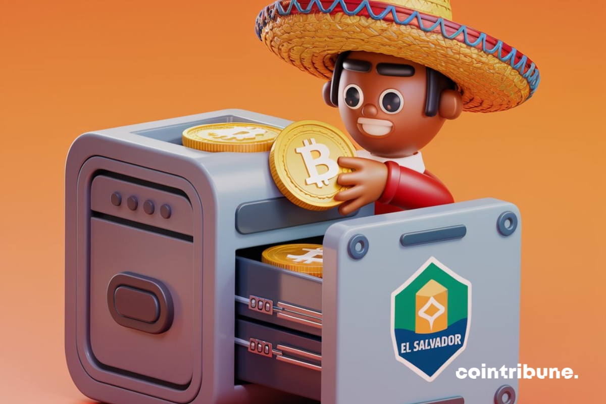 Personnage latino-américain avec pièces de bitcoin