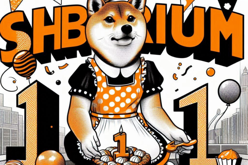 Chien Shiba Inu et anniversaire Shibarium