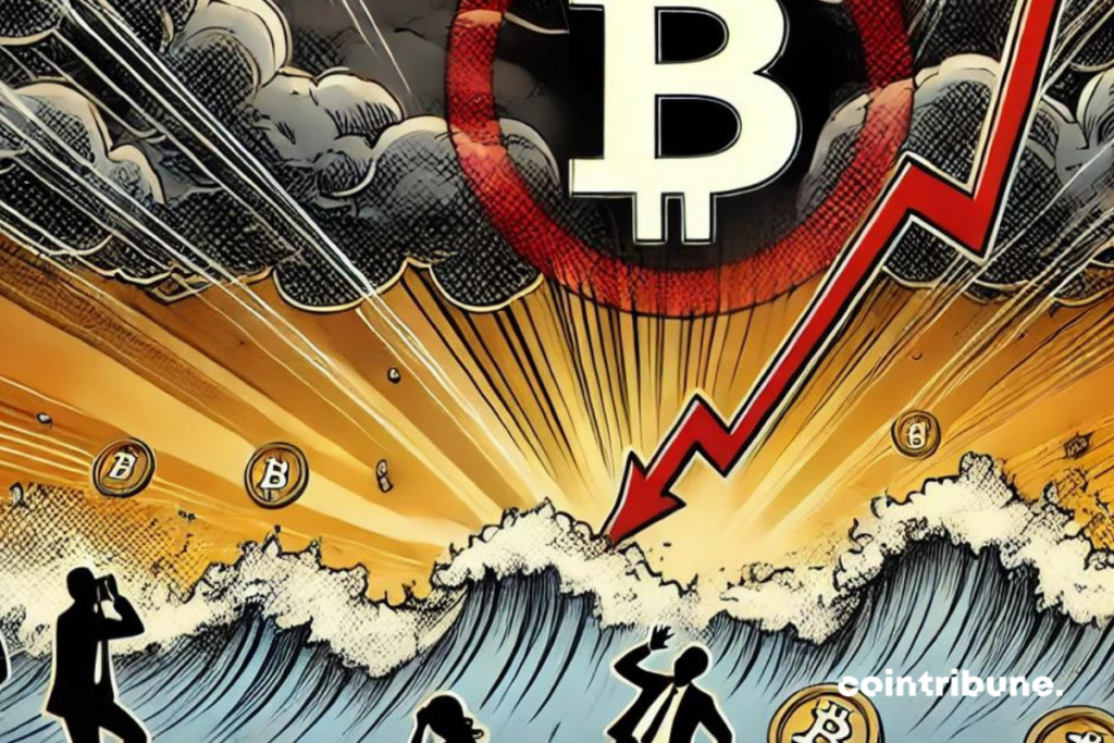 Le Bitcoin dans le rouge