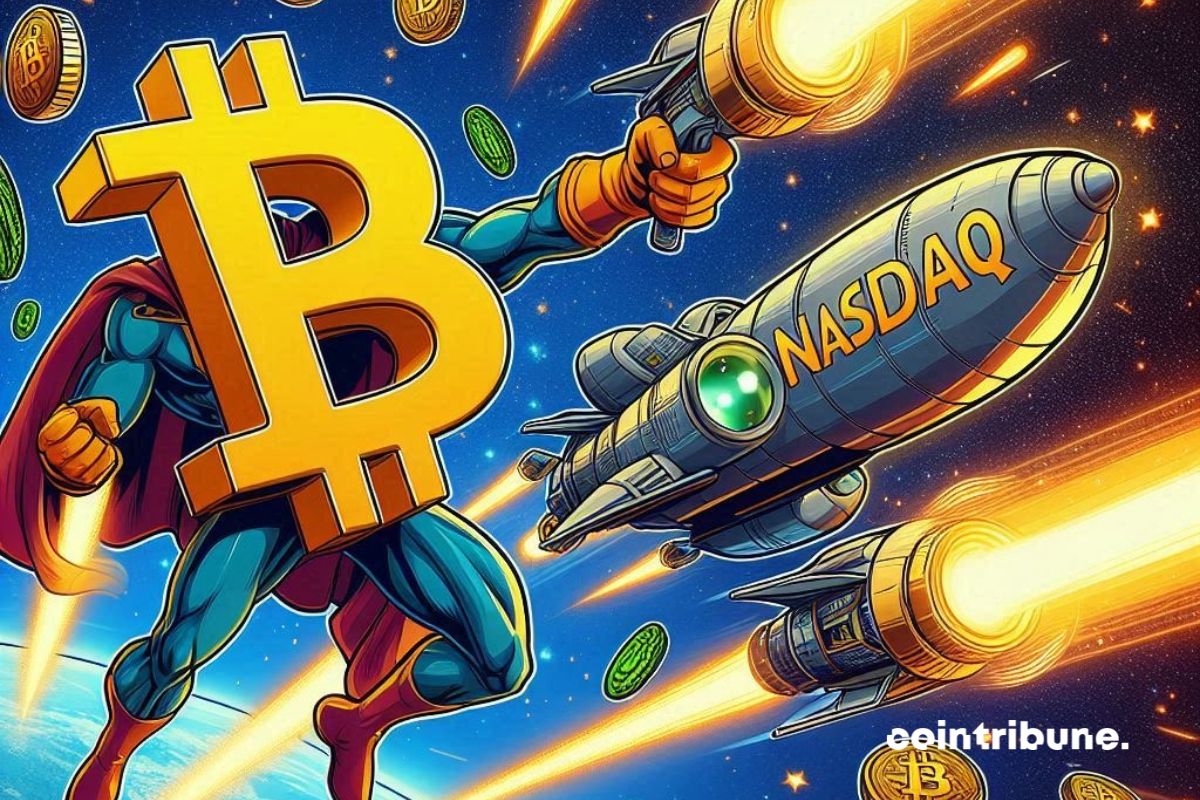 Bitcoin surpasse le Nasdaq après le terrible lundi noir !