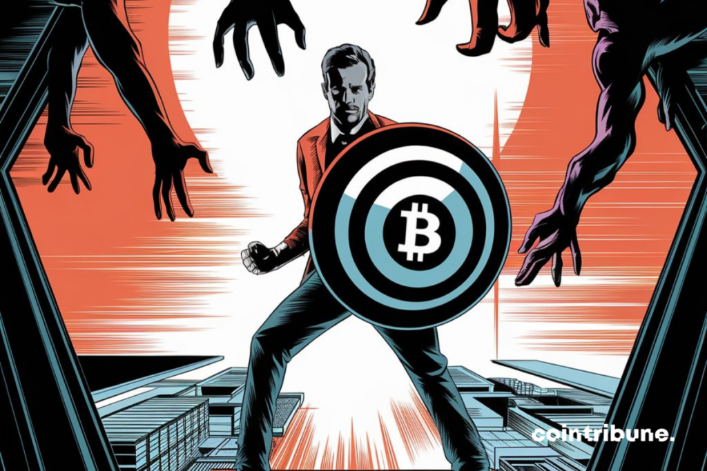 Jack Dorsey et son bouclier Bitcoin