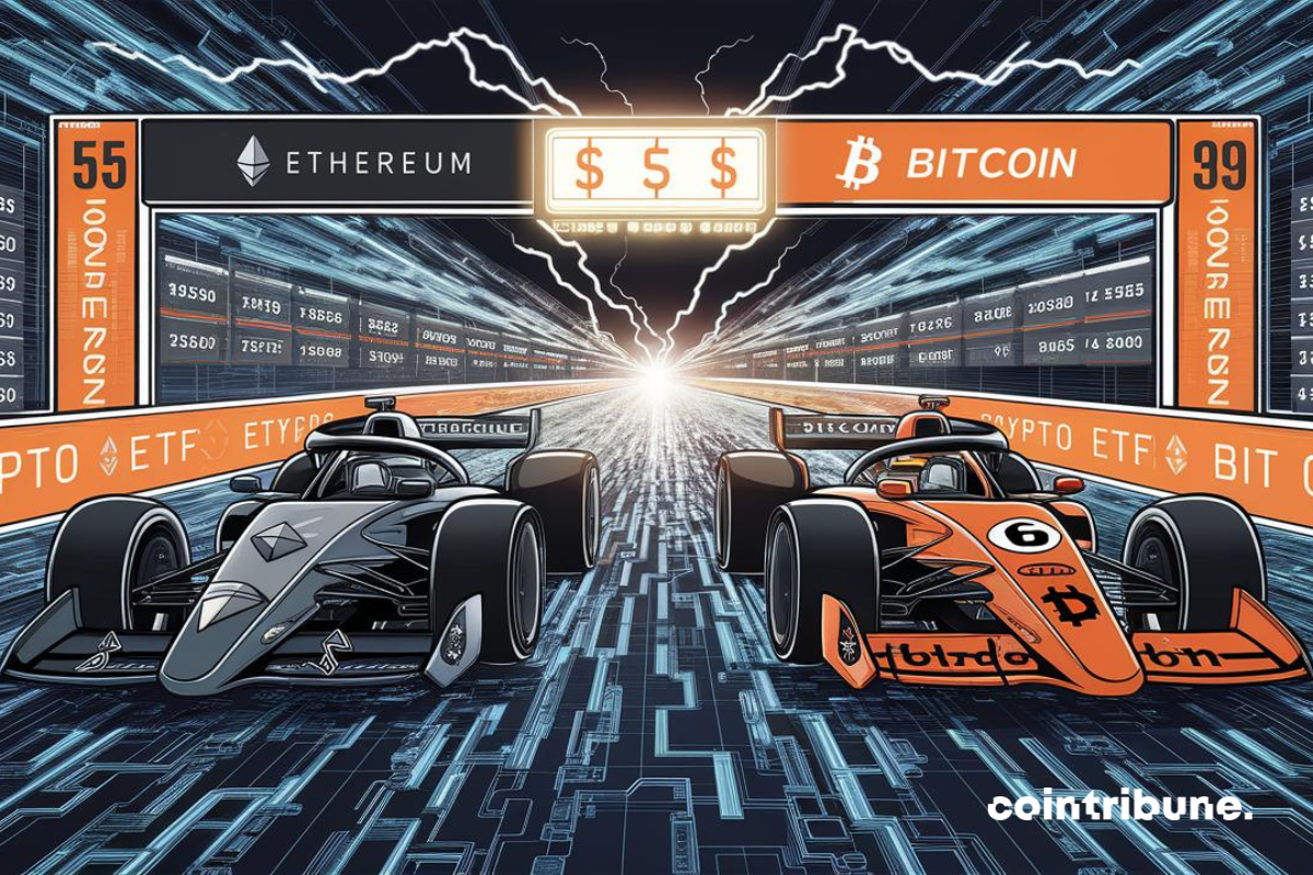 La bataille des ETF crypto fait rage : Ethereum attire 24,3 M$ en 24h