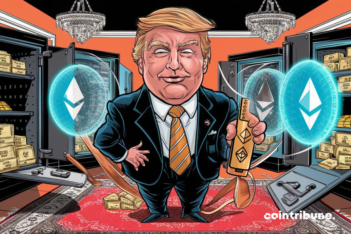 Trump cache une fortune crypto : 1,29 M$ en Ethereum !