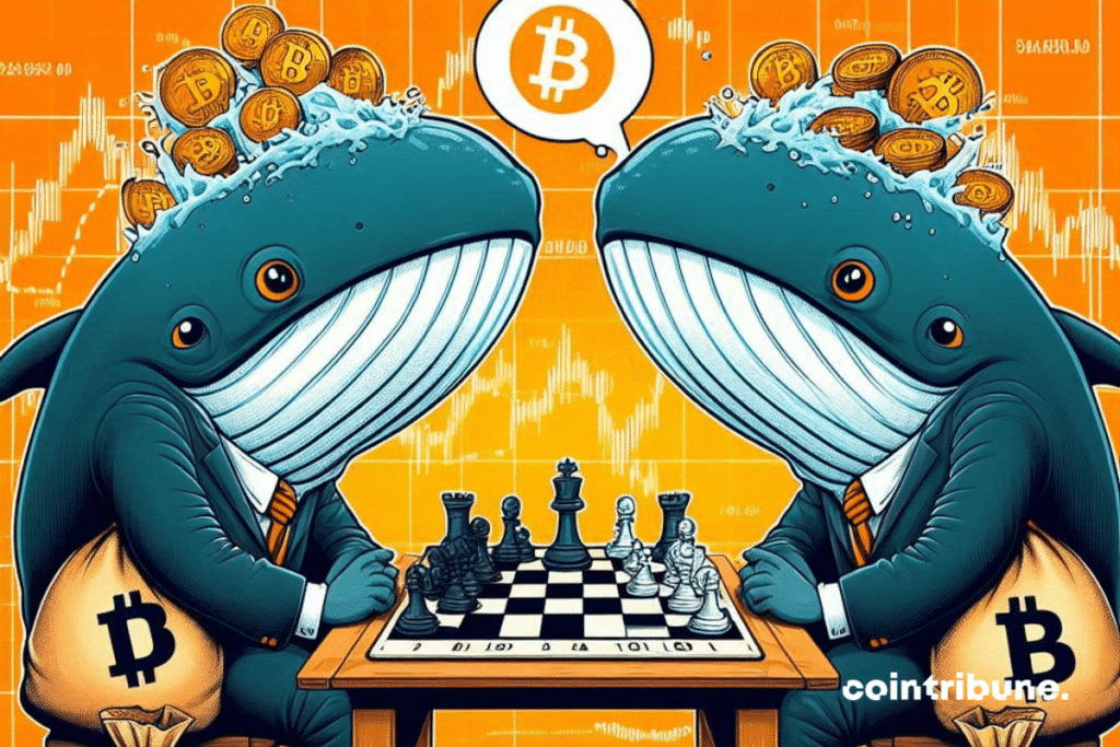 Jeux d'échecs entre baleines bitcoin