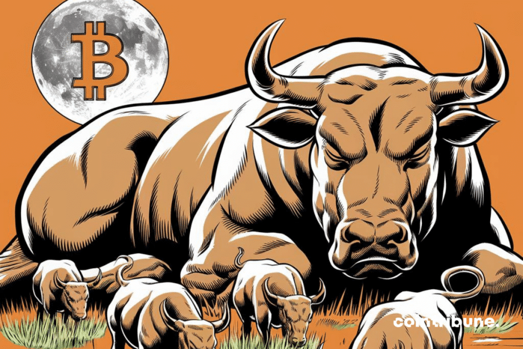 Bulls et logo bitcoin