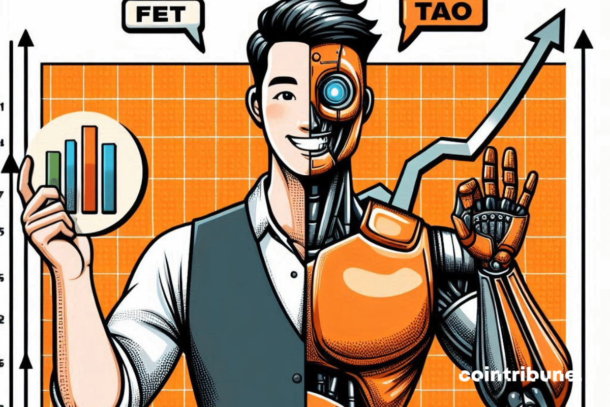 Trader mi-robot mi-machine, mentions "FET" et "TAO"