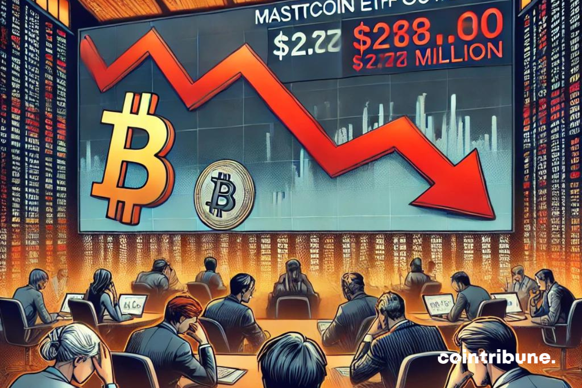 Sorties record de 287 millions $ des ETF Bitcoin : que se passe-t-il ?