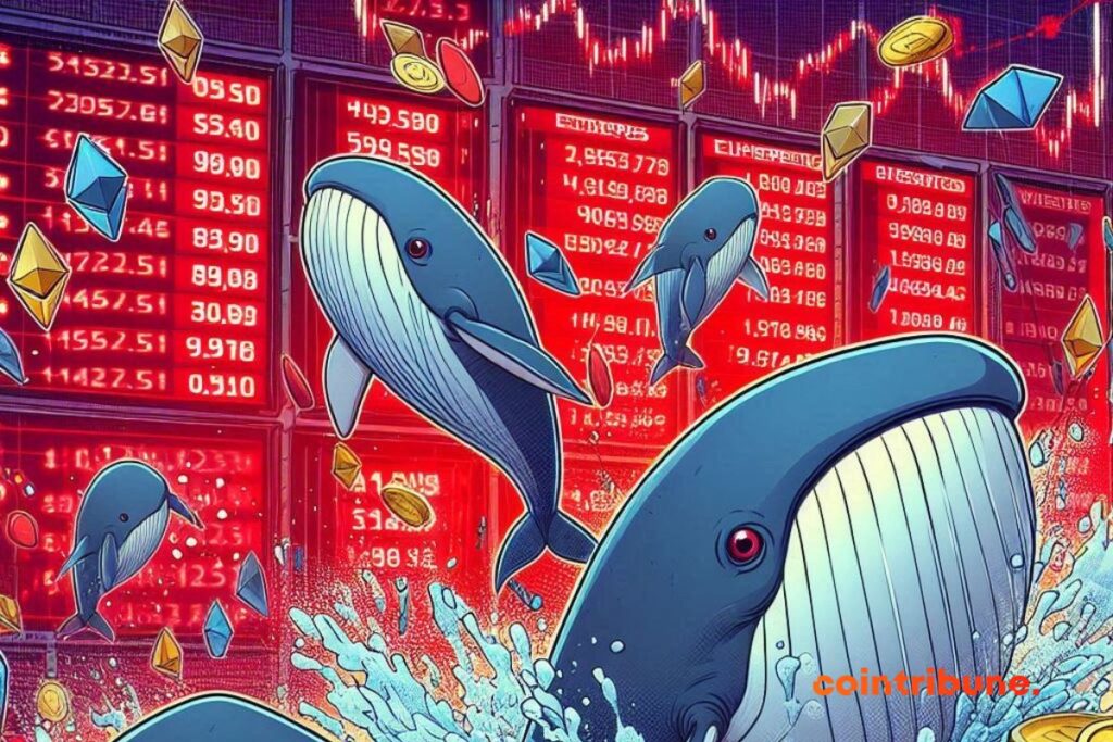 Ethereum en crise ! Les baleines crypto liquident 151 millions $ en 24H logo