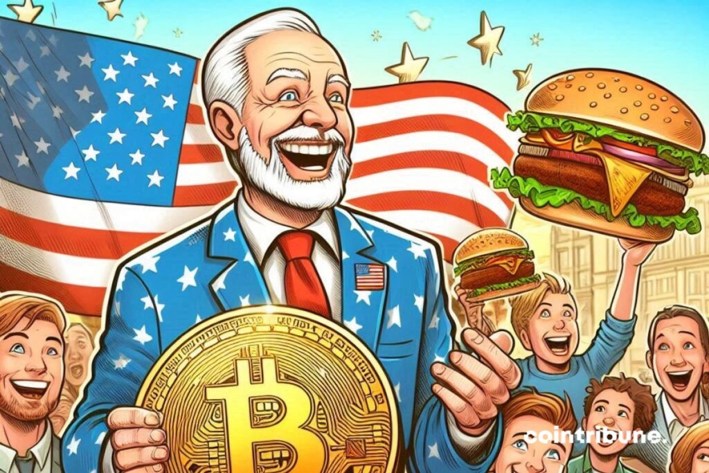 Bitcoin Donald Trump Hamburger