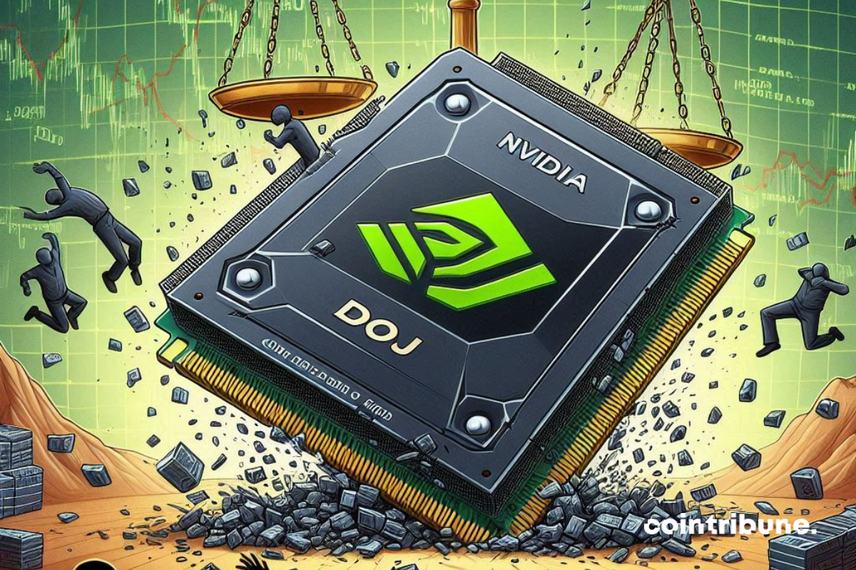 Crypto : Le DoJ s’attaque à Nvidia, panique sur les jetons IA