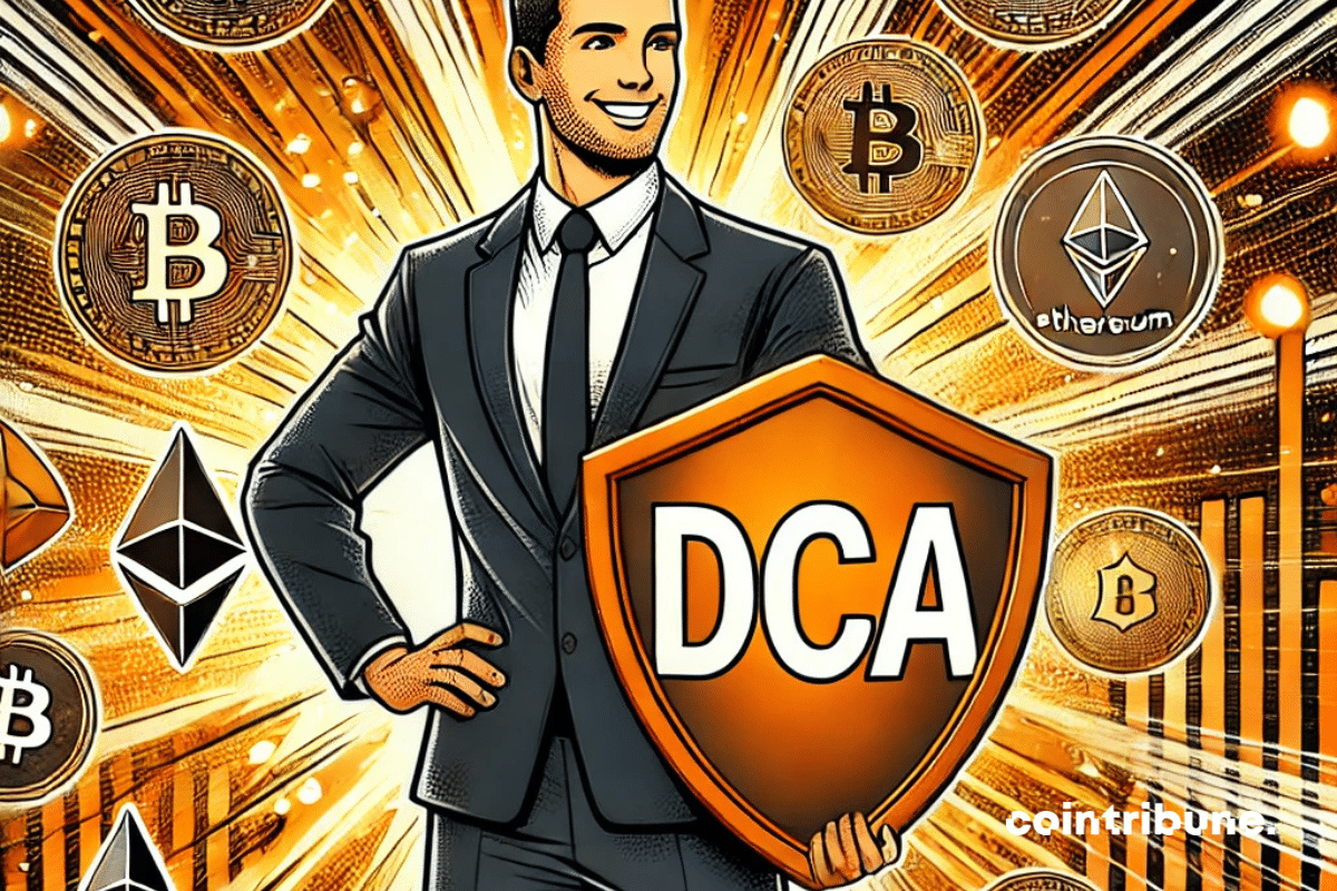 Un investisseur crypto utilise le DCA