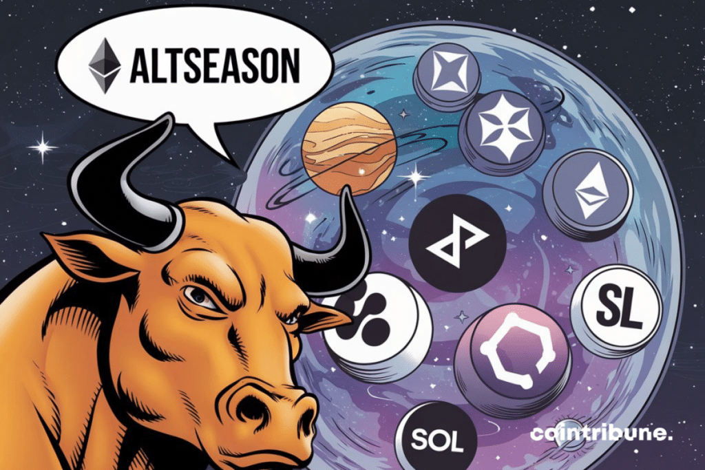 Bull et planète d'altcoins