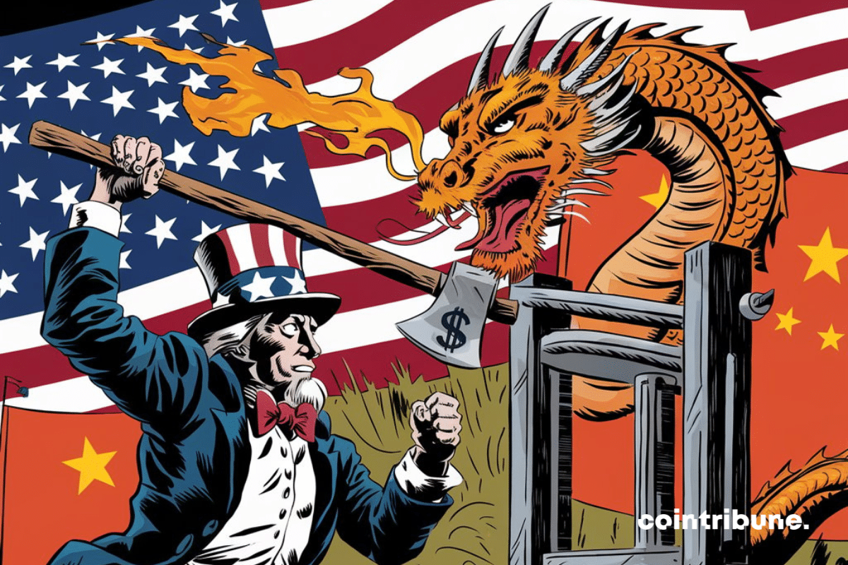 Illustration des tensions entre les USA et la Chine