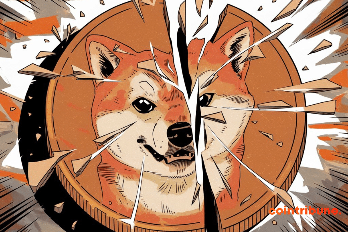 Illustration de Shiba Inu en crise