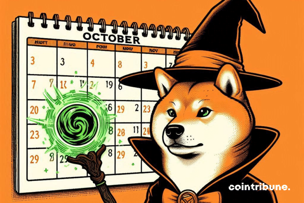 Sorcier Dogecoin et calendrier