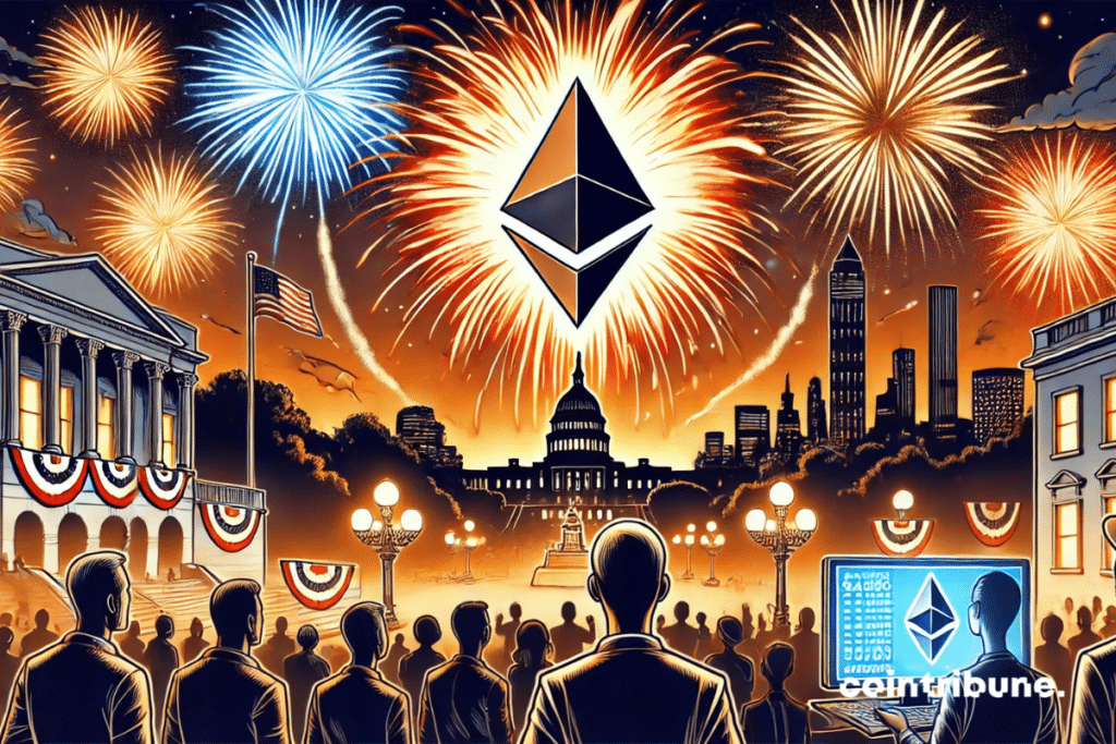 Ethereum and fireworks in the USA