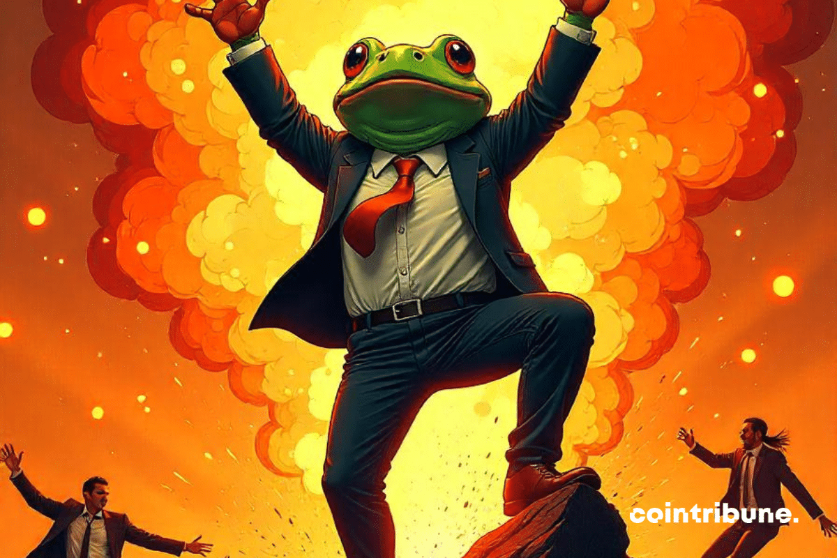 La crypto Pepe en hausse