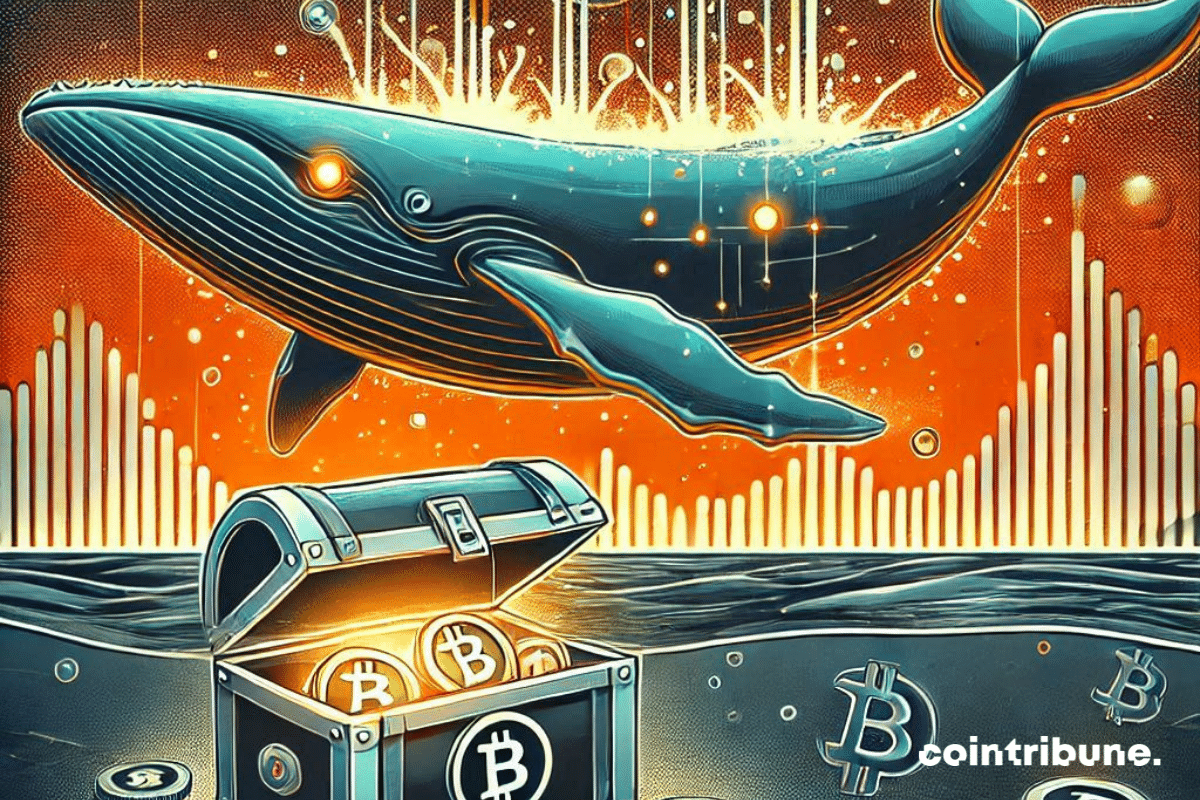 Baleine et coffre crypto