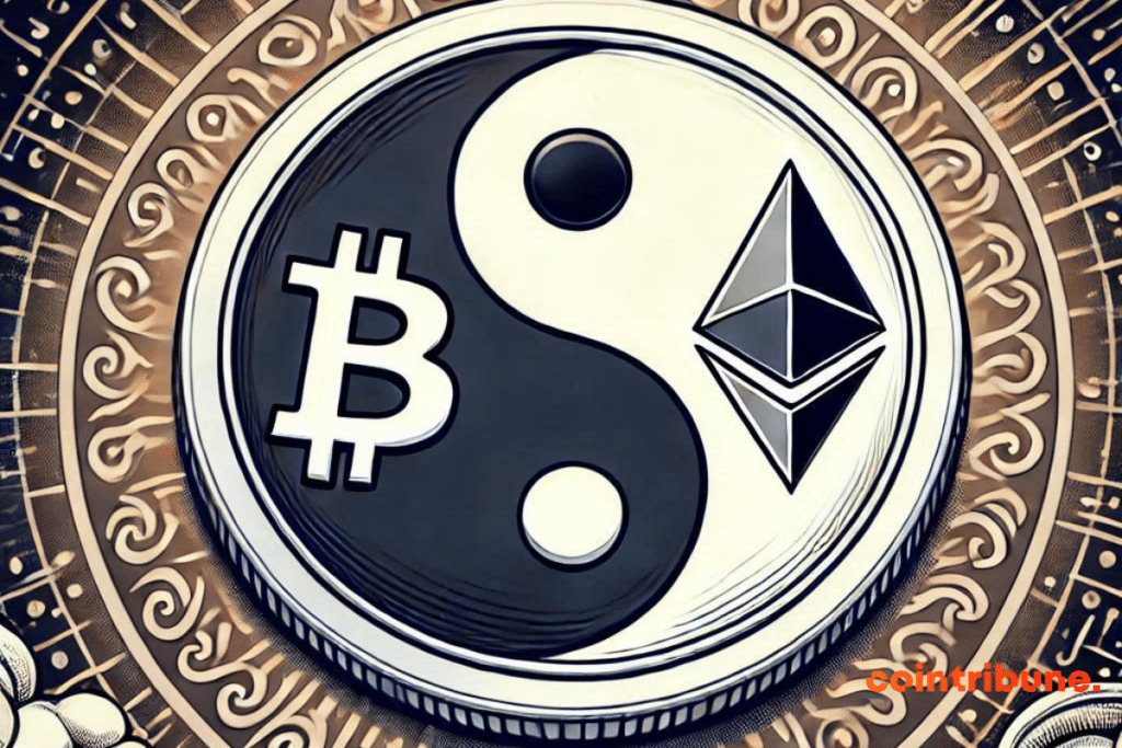 Bitcoin and Ethereum form a yin-yang