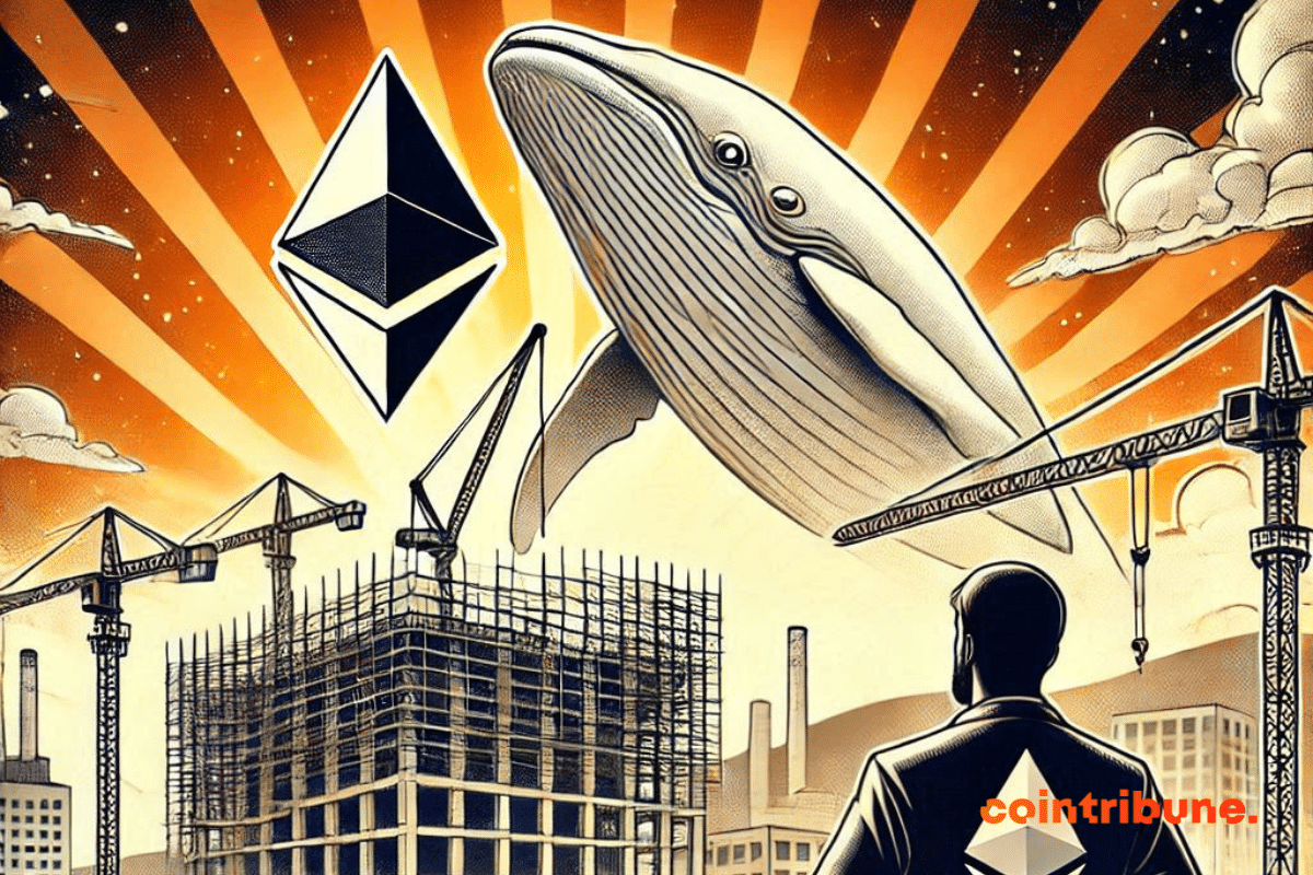 Ilustración de la construcción y ascenso de Ethereum