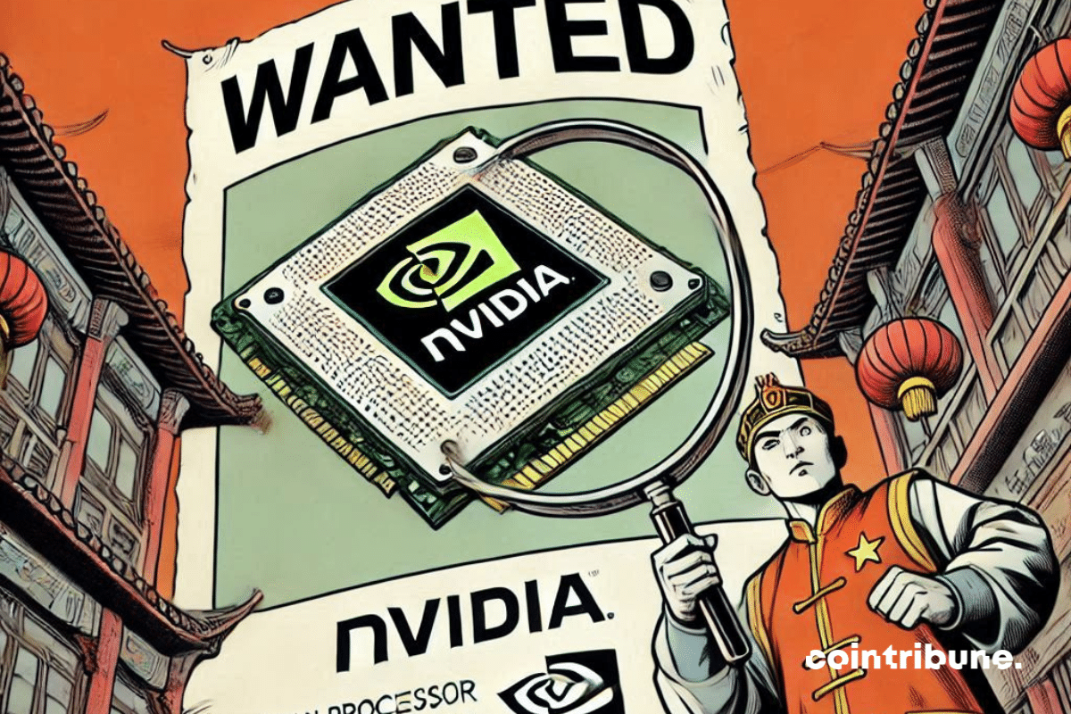 Illustration of a Chinese survey of Nvidia