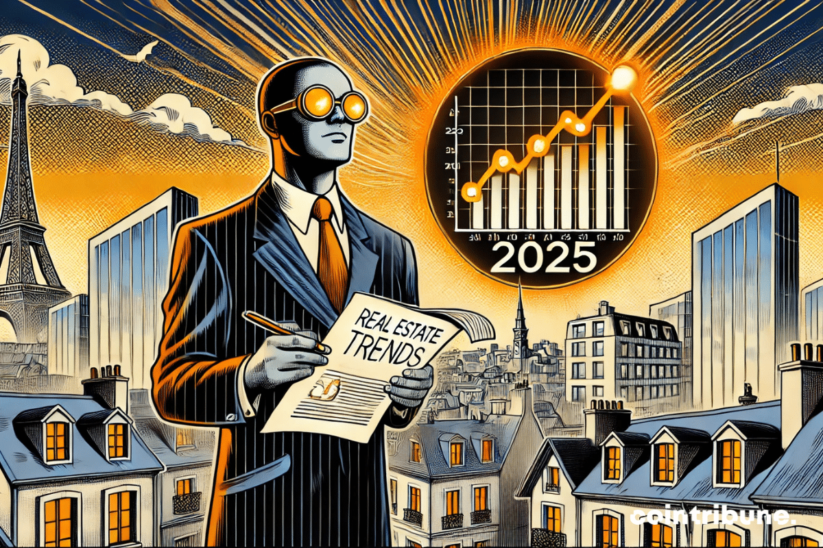 A symbolic notary or a representative figure analyzing data or plans.