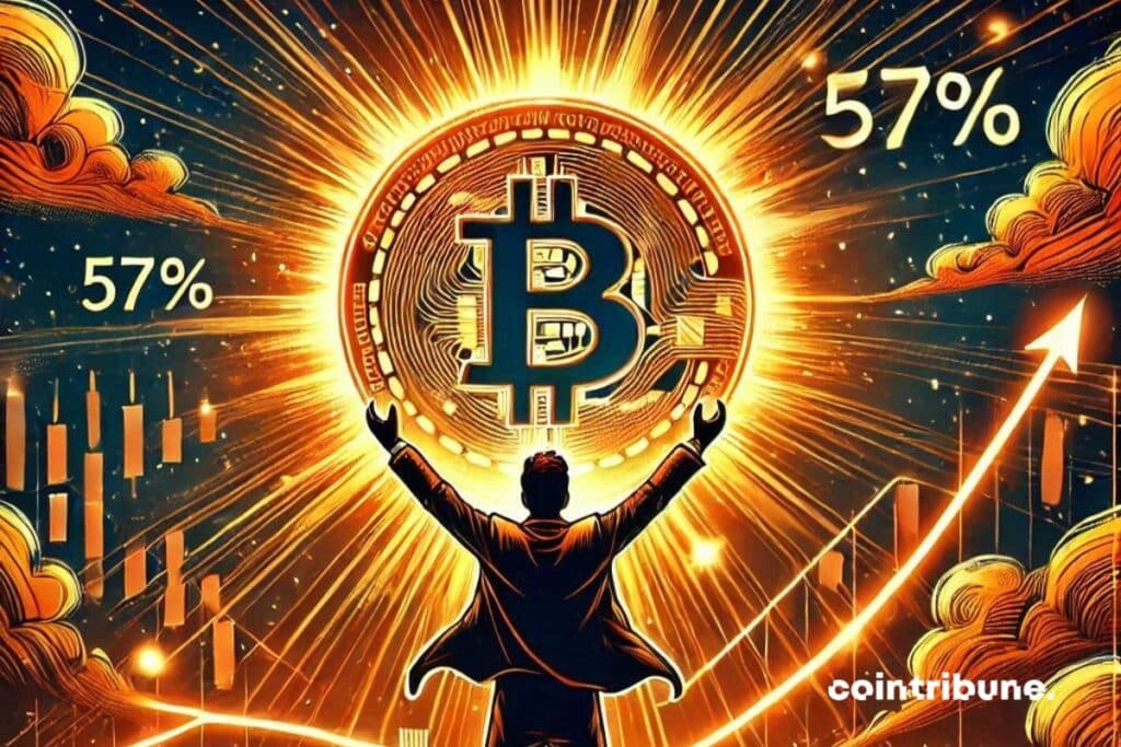 Bitcoin Dominación 57 %