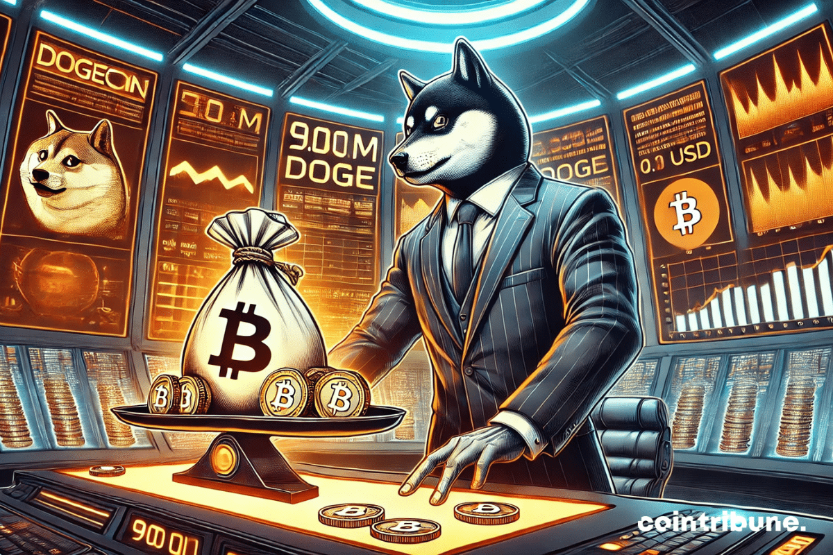 Une baleine crypto avec des doge