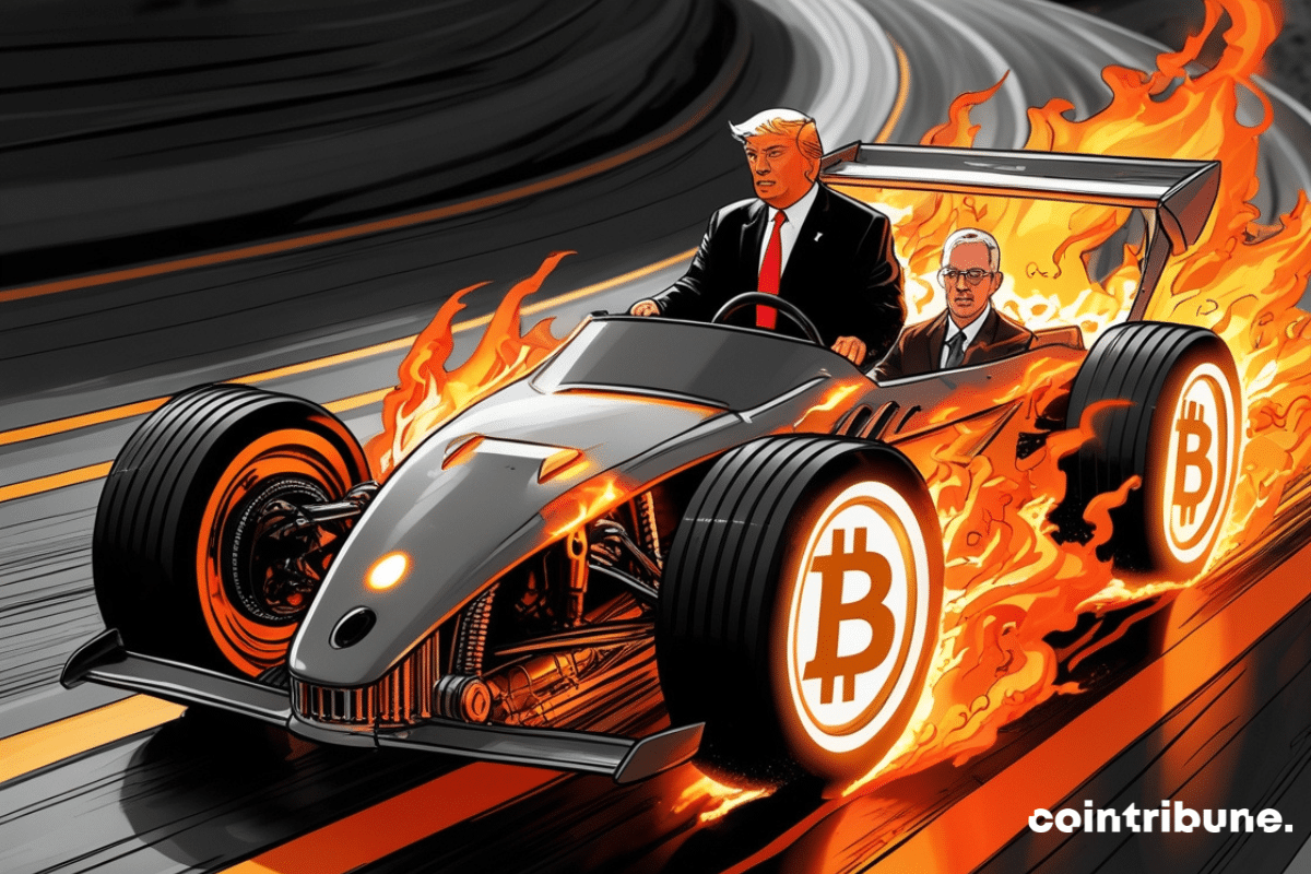 Bitcoin rally in which Trump and the FED chairman fight over steering