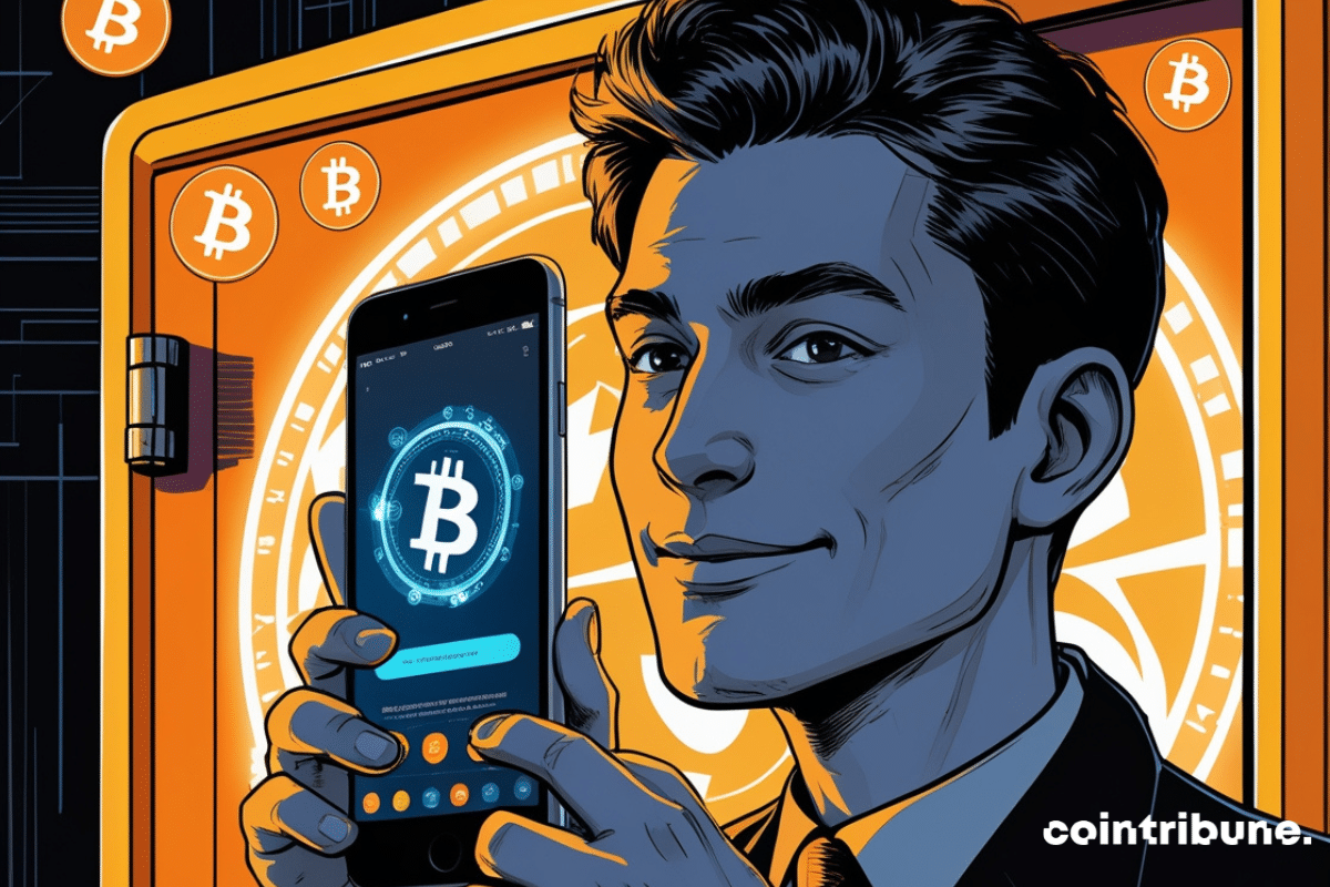 Jeune investisseur en bitcoin et cryptos